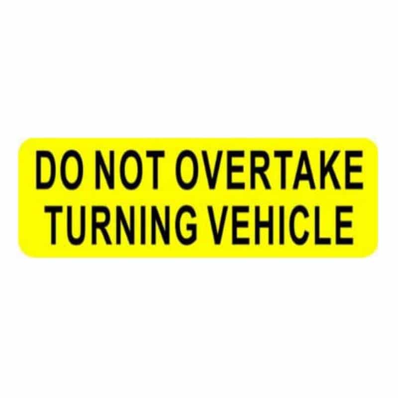 REFLECTIVE SIGNS - DO NOT OVERTAKE 400 x 150 Class II