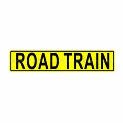 REFLECTIVE SIGNS - ROAD TRAIN (HINGED) 600 x 1200 Class II