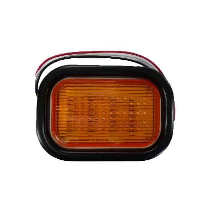 RECTANGULAR RUBBER GROMMET LIGHT - AMBER