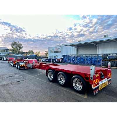 Drop Deck Skeletal Semi Trailer